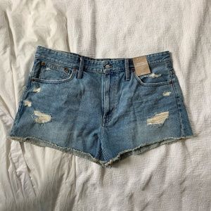 Madewell Relaxed Denim Shorts - Distressed